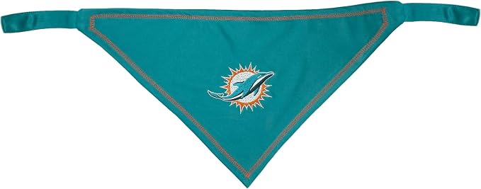 Pets First NFL Miami Dolphins TIE Bandana, Small/Medium. Dog Bandana Scarf Bib - Image 6