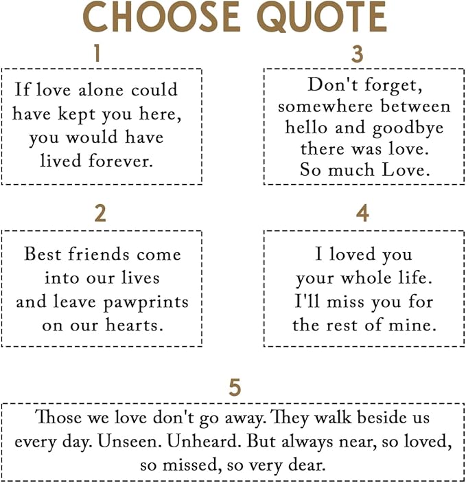 Personalized Memorial Headstone Marker: Honor Your Cat or Dog, Simple Lasting - Image 3