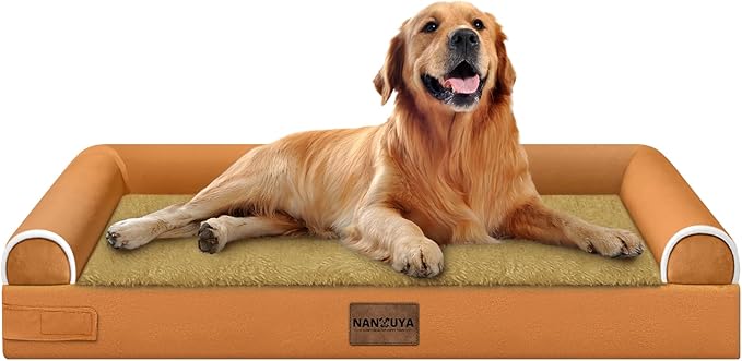 Large Dog Bed Orthopedic Washable: Beds Bolster XL Bed Big XLarge Dogs Egg by Nanuya