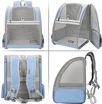 Texsens Pet Backpack Carrier for Small Cats Dogs | Ventilated Design, Safety - Image 3