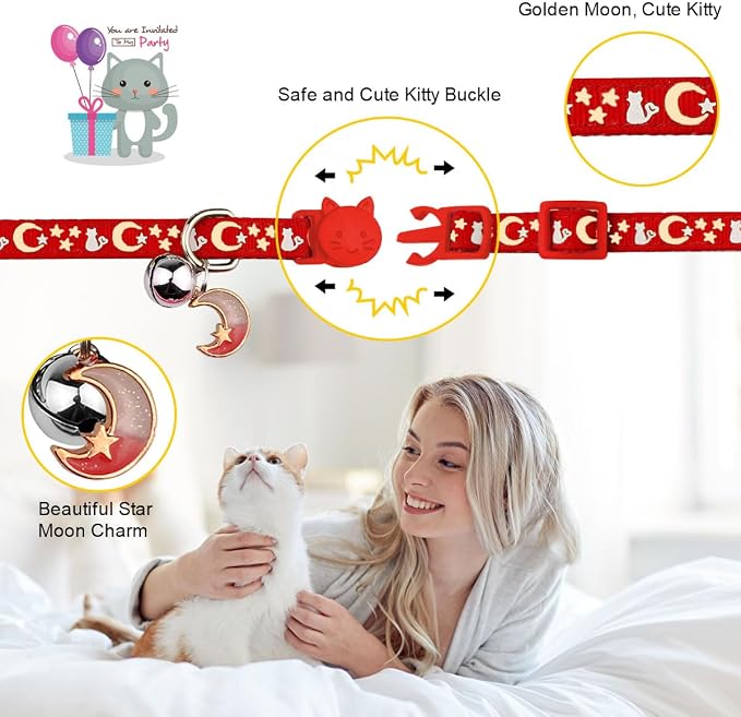 Baeuppit 2PCS Breakaway Cat Collars - Image 3