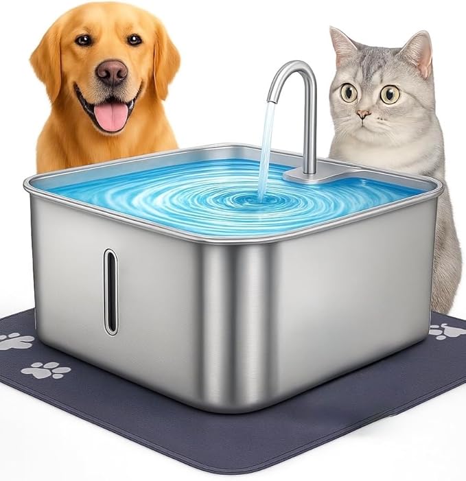 RMH 7L Stainless Steel Dog & Cat Water Fountain by Unknown