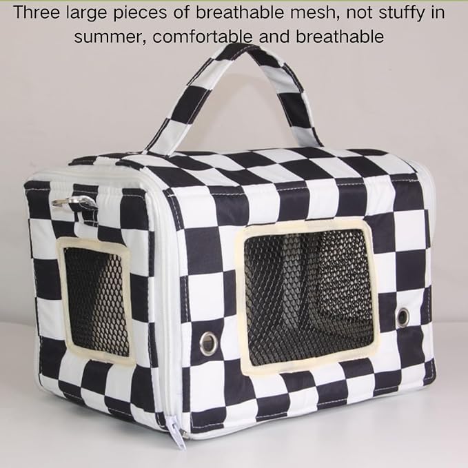Bird Travel Carrier with Perch Parakeet Carriers with Net, Pad Mat, Feeder - Image 9