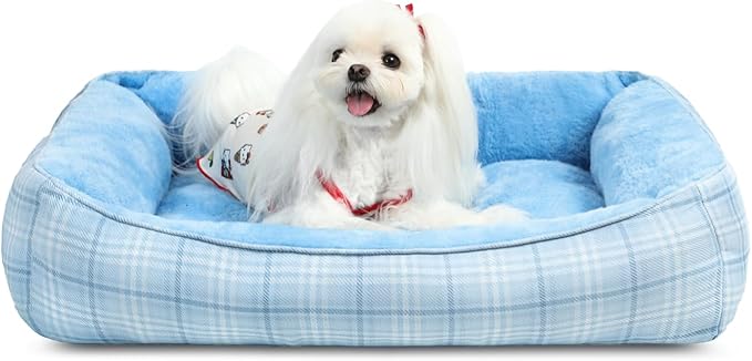 MIHIKK Rectangle Dog Beds for Small Medium Dogs & Cats, Orthopedic Sleeping Pet by MIHIKKPet%E2%80%99sHome