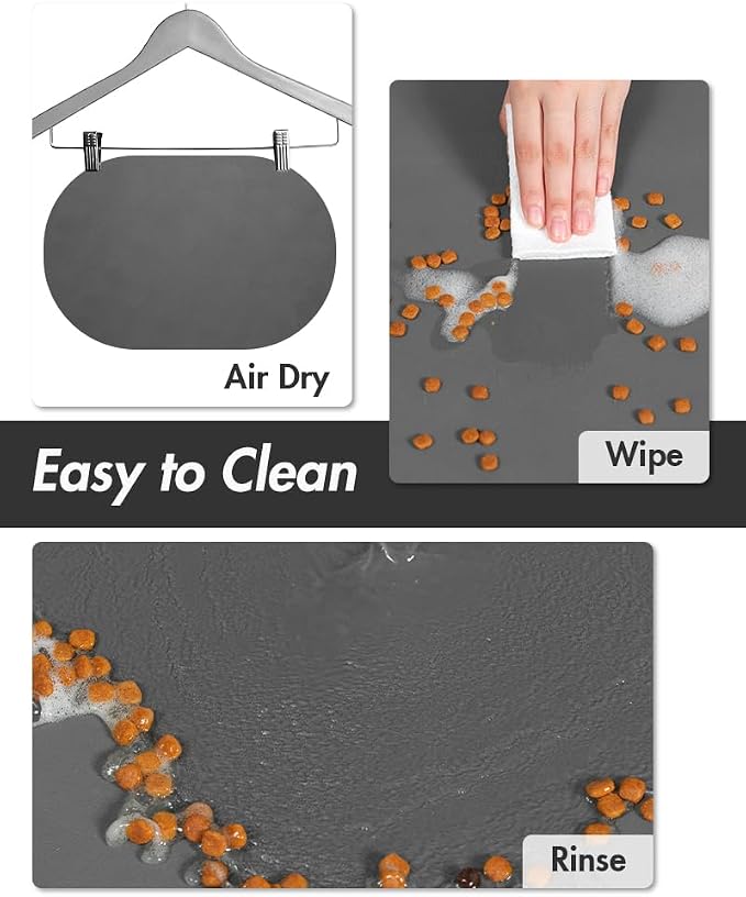 Absorbent Dog Mat for Food & Water Bowl - Image 4
