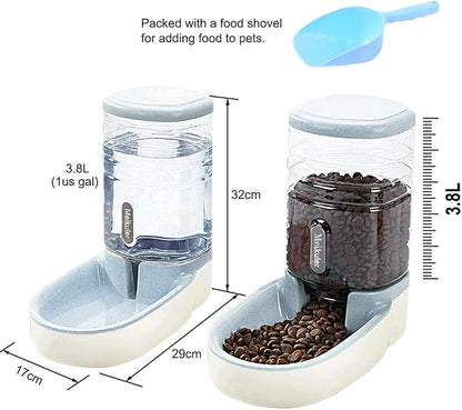 Meikuler Automatic Dog Cat Feeder and Water Dispenser Set, Waterer and Gravity - Image 6