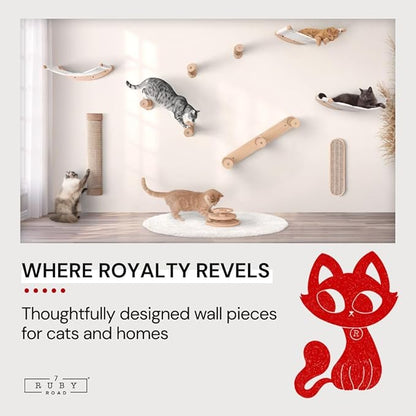 7 Ruby Road Cat Wall Shelves Hammock Set - Image 9