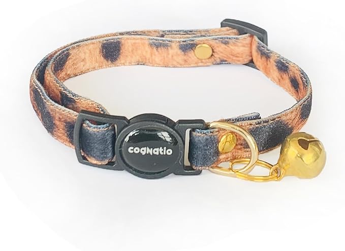 Safety Quick Release Cat Collars, Double Velvet by Cognatio