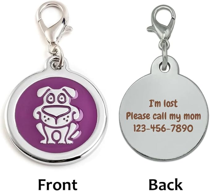 Personalized Funky Dog Design Pet ID Tags - Image 4
