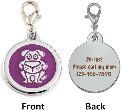 Personalized Funky Dog Design Pet ID Tags - Image 4