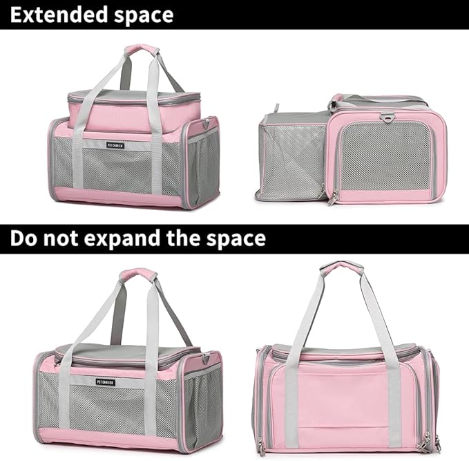 Airline Approved Pet Carrier for Cats and Small Dogs up to 15 lbs, Breathable - Image 4