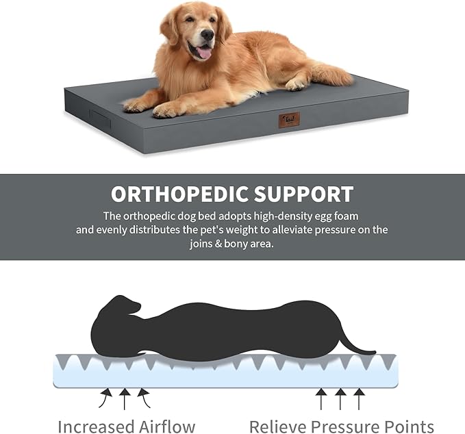 Outdoor Extra Large Dog Bed, Jumbo Waterproof Dog Bed - Image 3