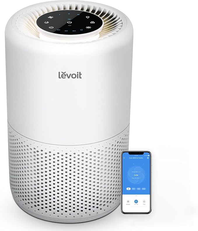 LEVOIT Air Purifier for Home Bedroom Dorm Room, Smart & Voice Control, AHAM by Levoit