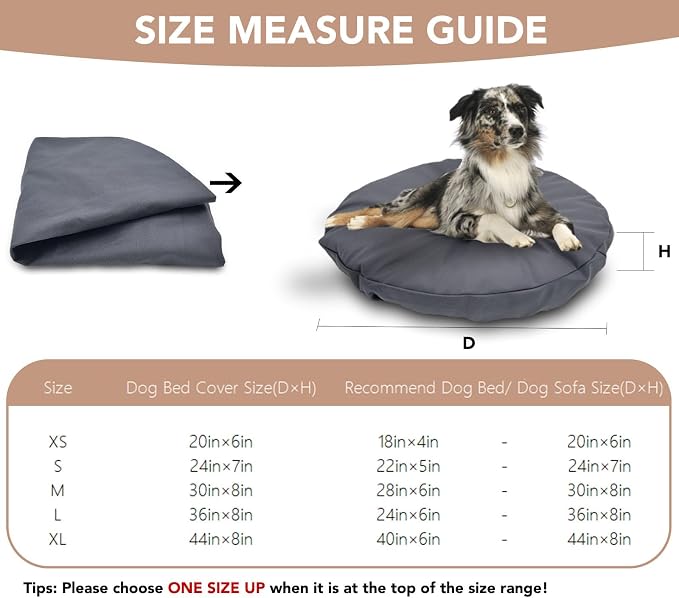 Dog Bed Cover Waterproof Replacement Machine Washable Covers - Image 4