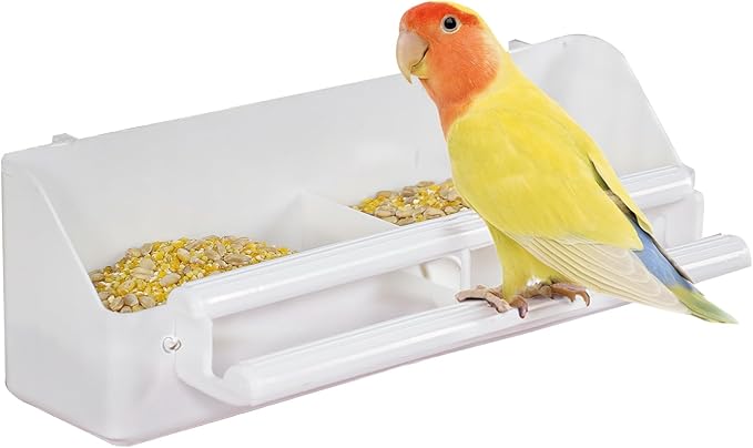 Pawfly 1 Pack Bird Feeder for Cage Hanging Plastic Feeder by Pawfly