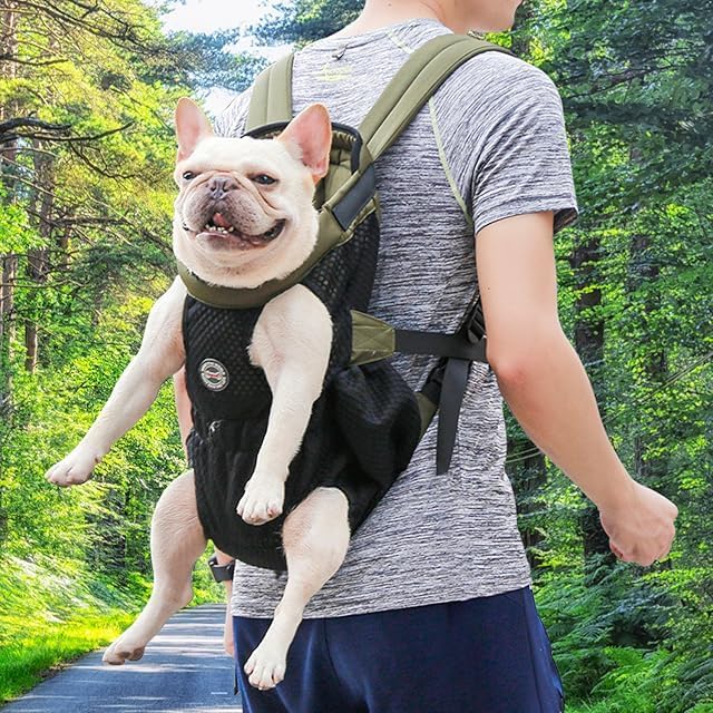 Dog Carrier Backpack, Pet Front Carrier Backpack Legs Out Dog Chest Carrier - Image 9