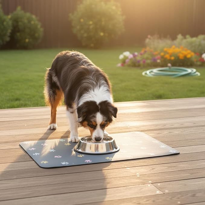 Pet Feeding Mat Absorbent Dog Mat - Image 8