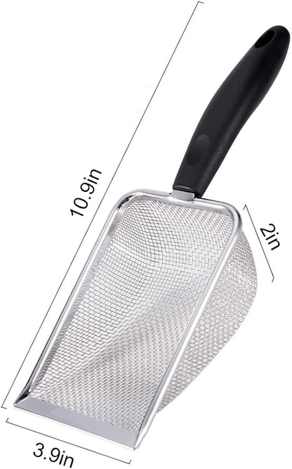 3PCS Cat Litter Scoop, Reptile Stainless Steel Fine Mesh, Litter Cleaner Corner - Image 5