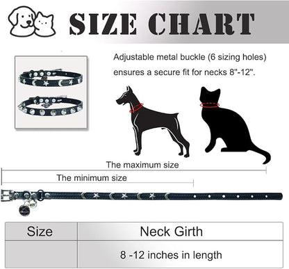 2 Pack Leather Cat Collar Breakaway - Image 5