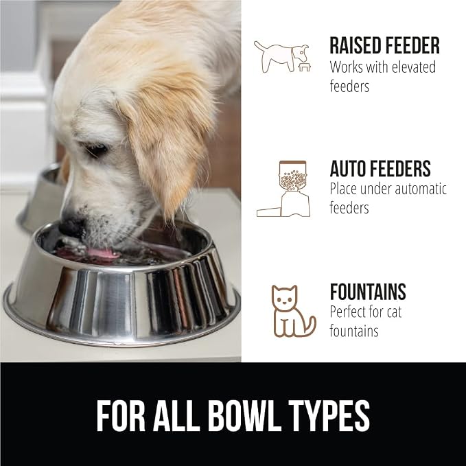 GORILLA GRIP 100% Waterproof Raised Edge BPA Free Silicone Pet Feeding Mat - Image 6