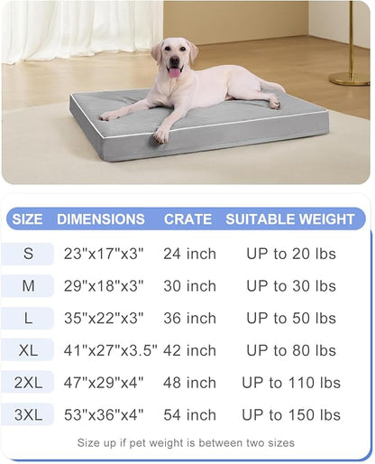 KSIIA Orthopedic Dog Bed for Crate Large Dog Bed XL - Image 7