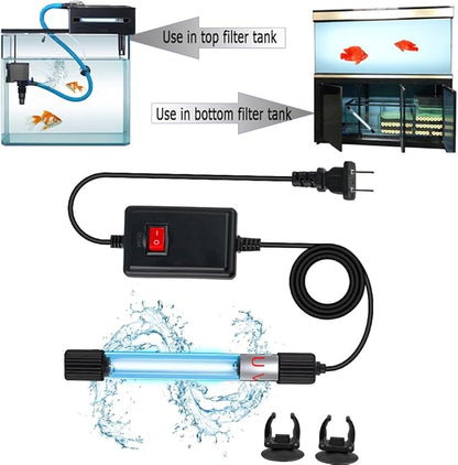 Aquarium UVC Clean Light Algae Clear Green Bloom Clean Fish Tank UVC Water - Image 5