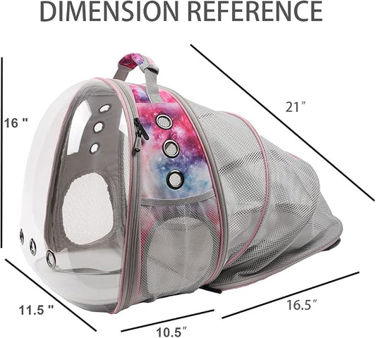 Galaxy Pink Cat Backpack Carrier - Image 2