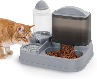 Yummy Sam Automatic Cat Feeder and Water Dispenser, 2 in 1 Large Capacity by YummySam