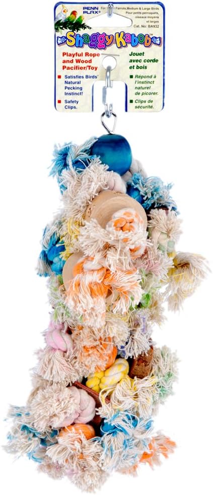 Penn-Plax BA932 Shaggy Kabob Bird Toys by Penn-Plax