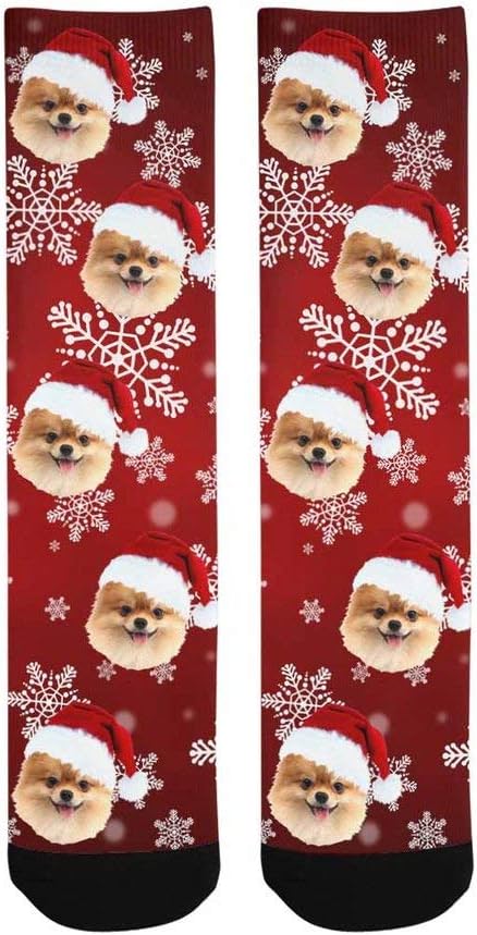 Custom Face Socks, Personalized Dog Lover Pet Photo Picture on Socks Unisex - Image 3