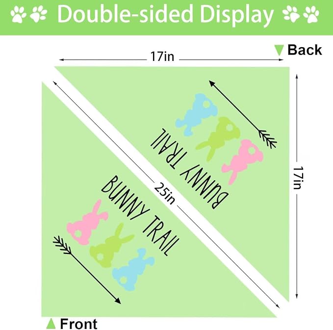 Easter Dog Bandana, 2 Pack Adjustable Holiday Party Pets Easter Egg Rabbit - Image 7