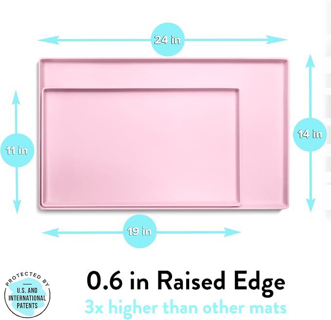 CatGuru Cat Food Mat, Small & Large Pet Feedingd Mat, 100% Waterproof Cat Mats - Image 2