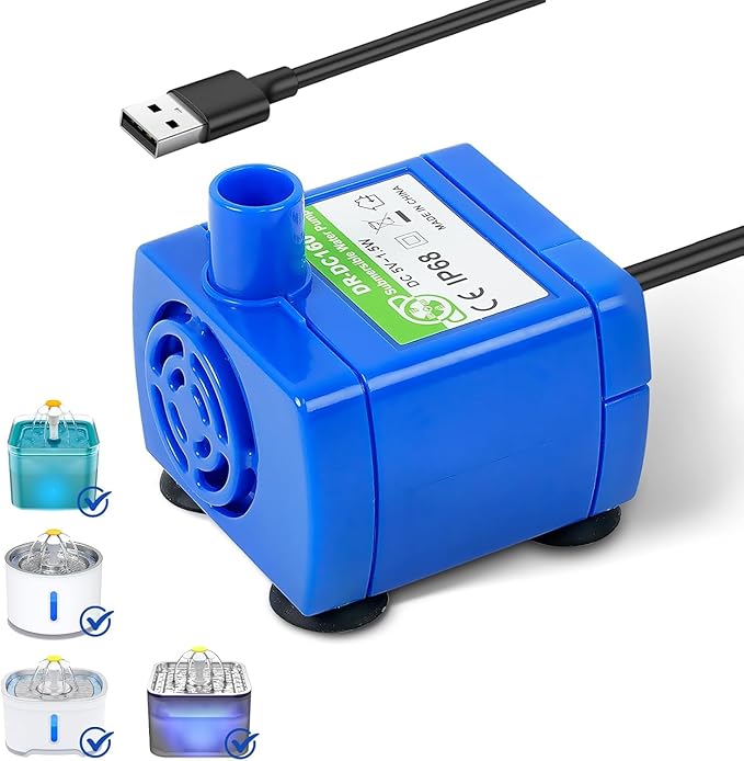 IP68 DR-DC160 submersible water pump Cat Water Fountain Pump by BAOFUM