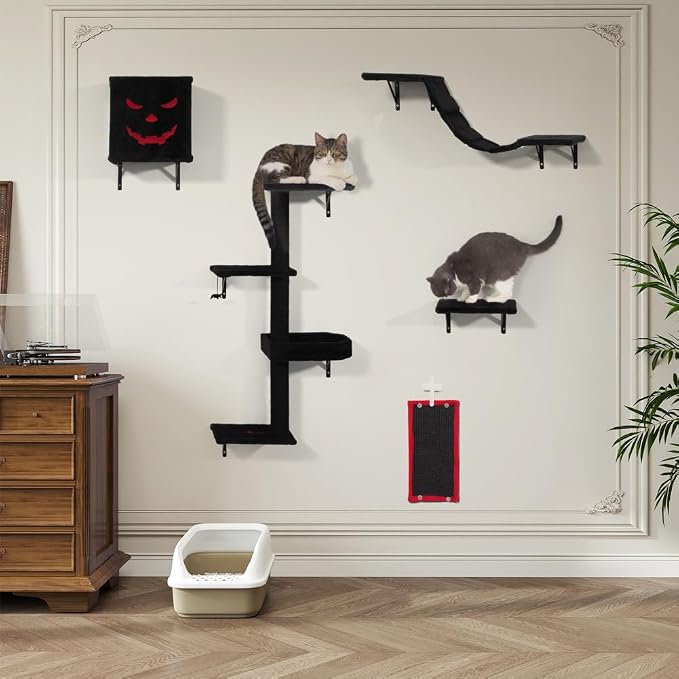 COZIWOW Wall-Mounted Cat Tree | Space-Saving Feline Furniture - Image 7