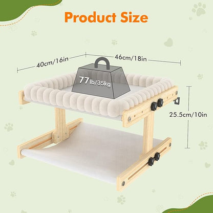 Cat Perch for Window XiaZ Cats Hammock Indoor Cat Bed for Window Adjustable - Image 4
