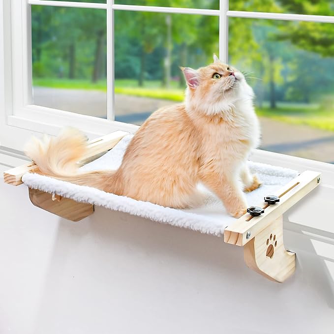 AMOSIJOY Cat Sill Window Perch Sturdy Cat Hammock Window Seat by AMOSIJOY