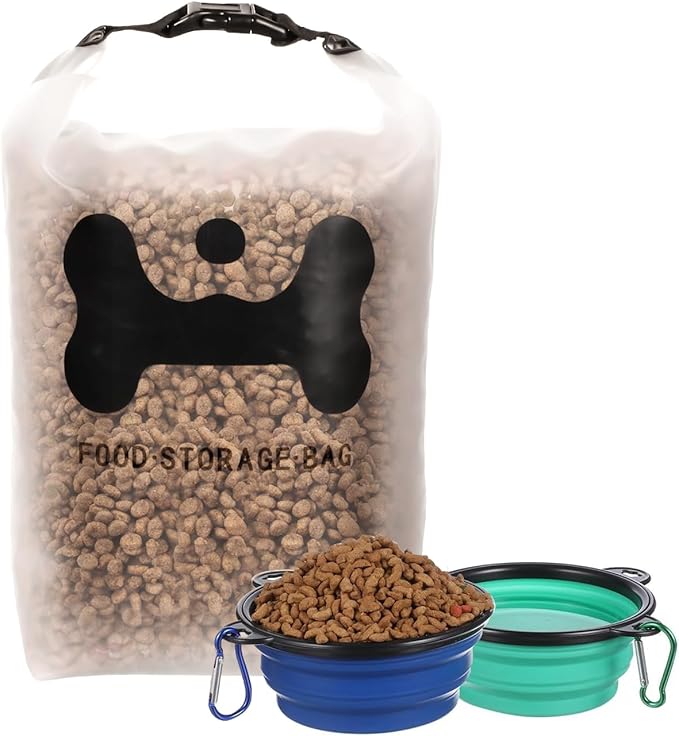 ANVS Silicone Pet Food Storage Bag, 30-Cup Dog Food Travel Bag by ANVS