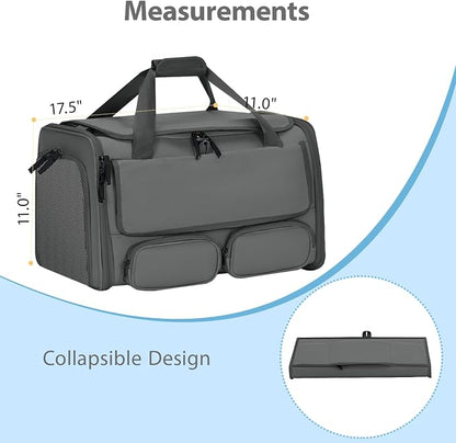 Cat, Dog Carrier for Pets up to 15 lbs, Soft-Sided Collapsible Pet Carrier - Image 8