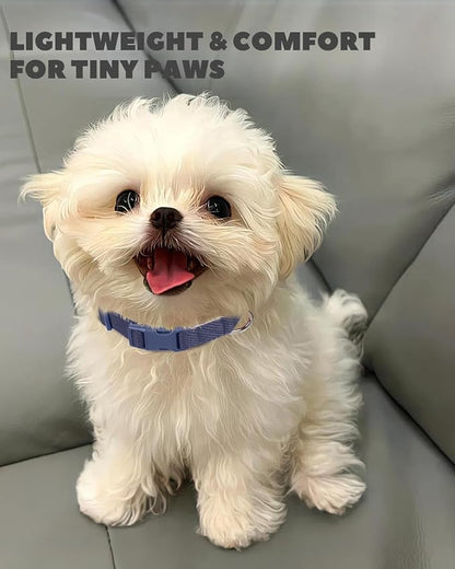 Dynmeow Soft and Breathable Cotton Dog Collar, Durable Adjustable Pet Collar - Image 3