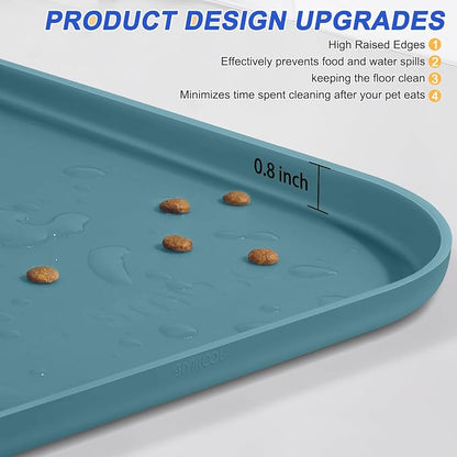 Silicone Pet Feeding Mat with Raised Edge - Image 4
