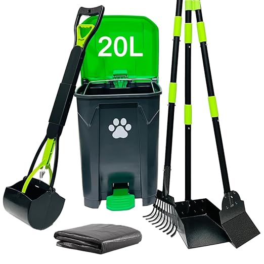 20L Dog Poop Trash Can Outside by UUIXXYG