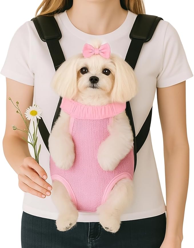 Mosago Dog Backpack Carrier, Thick Straps & Cushion, Pet Sling Front Backpacks by Unknown