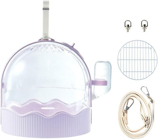 Clear Pet Carrier Travel Cage by Unknown