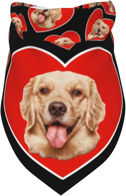 Custom Dog Bandana for Cat Dog Pet Add Your Design Personalized Neckwear - Image 6