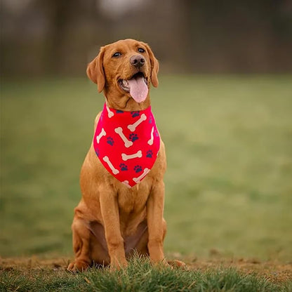30 Pcs Paw Print Bandanas Bulk for Large Dogs 33 Inch XL Stitch Dog Bandanas - Image 6