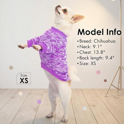 1 Pc Dog Sweaters for Small Dogs Girl Boy Winter Fleece Clothes Warm Soft Dog - Image 5