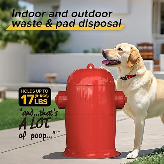 Red Rocket Pets Dog Poop Trash Can Doggy Twist'R, Odor Free Dog Waste Disposal - Image 2
