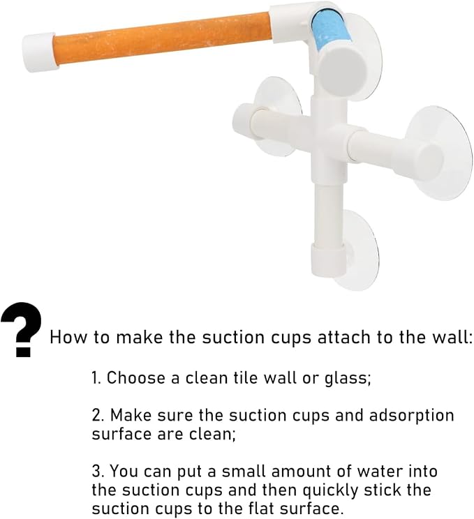 Hypeety Portable Suction Cup Bird Window and Shower Perch Toy - Image 3