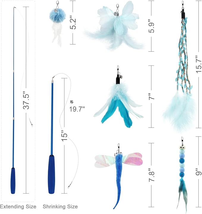 SONGWAY Cat Wand Toys for Indoor Cats - Image 7