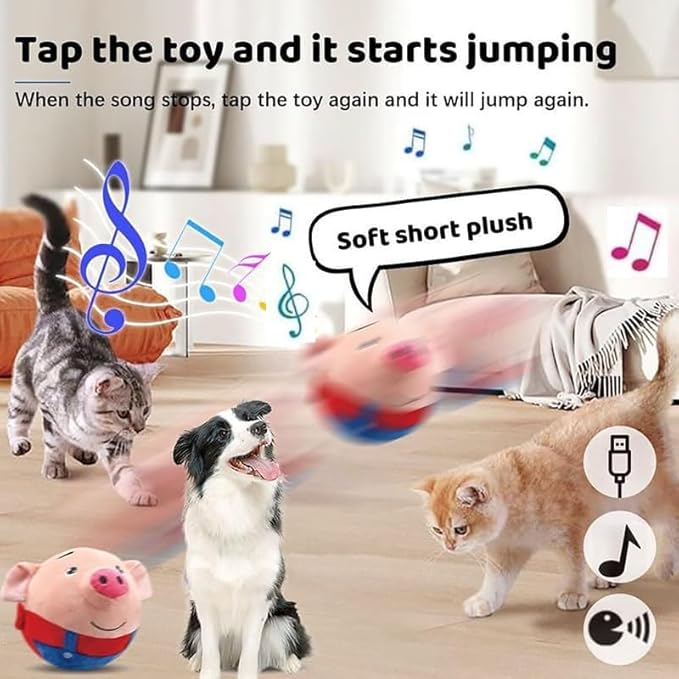 Interactive Dog Toys, Jumping Squeaky Dog Toys - Image 3